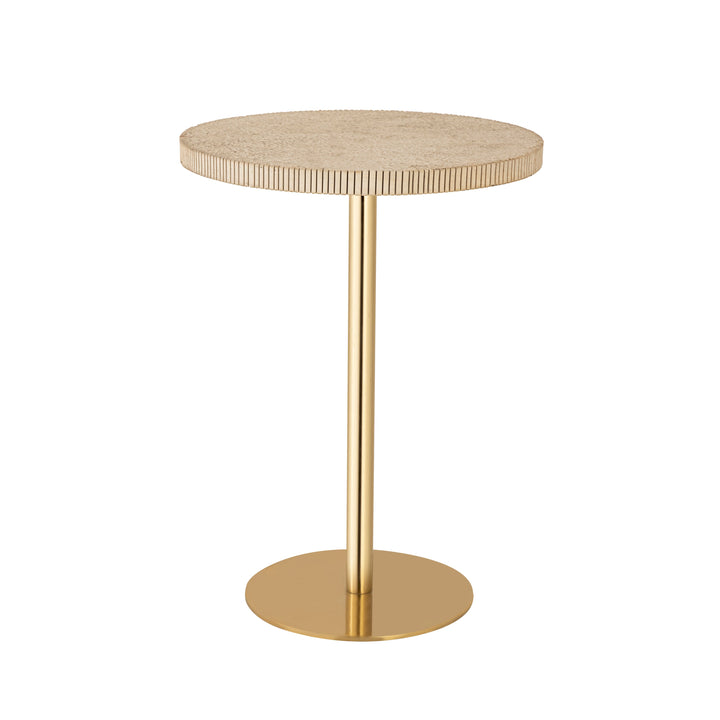 Bianca Gold Marble Side Table