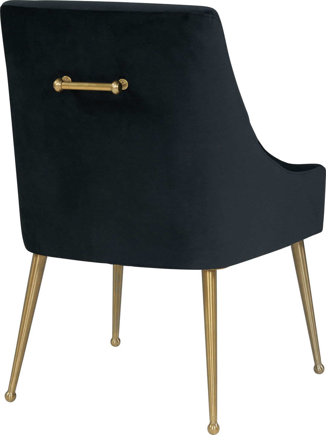Bianca Black Velvet Side Chair