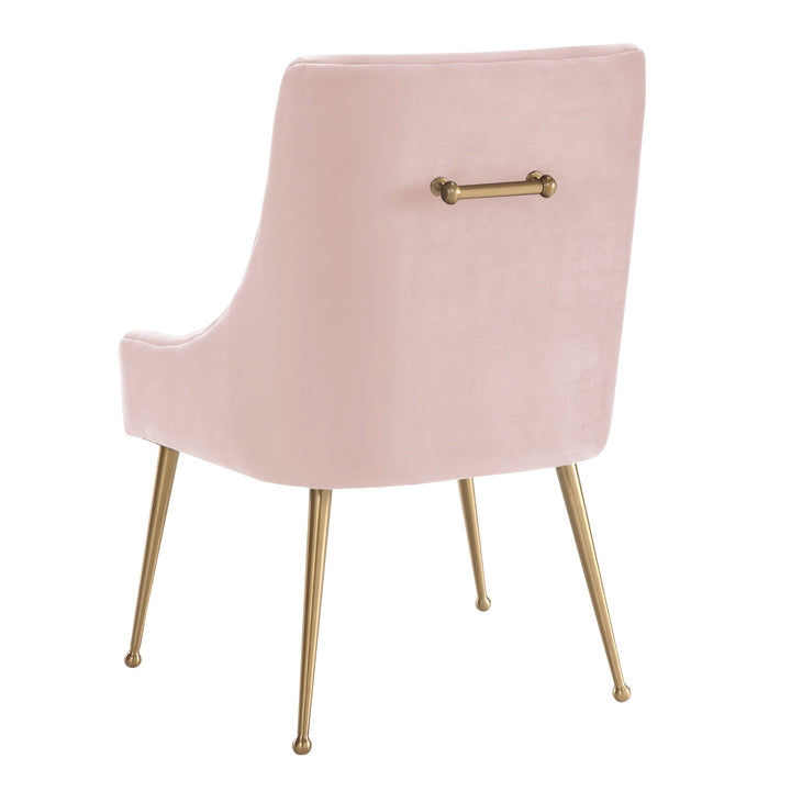 Bianca Blush Velvet Side Chair
