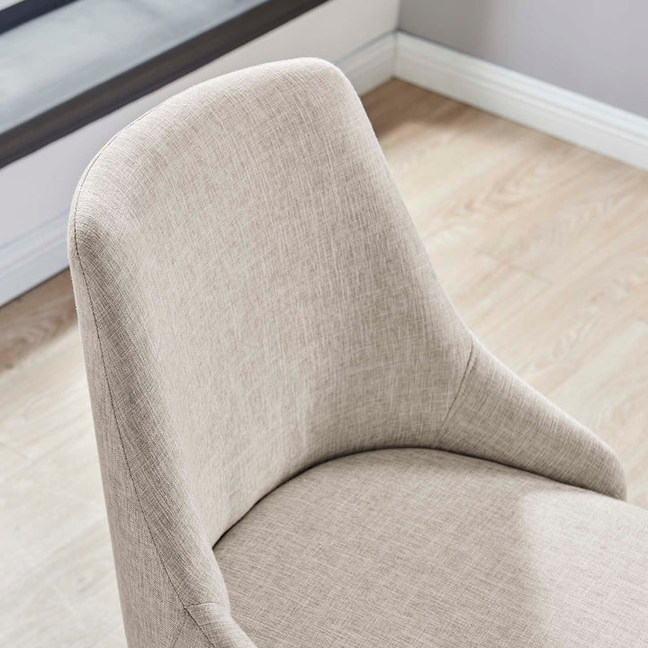 Nate Swivel Upholstered Office Chair - Beige