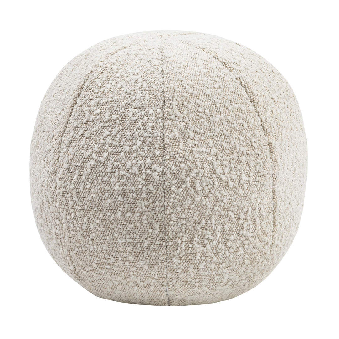 Boucle Velvet Pillow With Insert - Beige