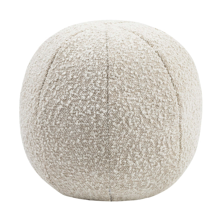 Boucle Velvet Pillow With Insert - Beige