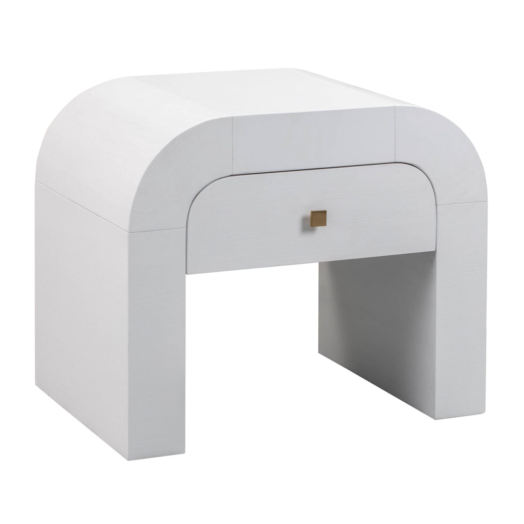 Bump White Nightstand