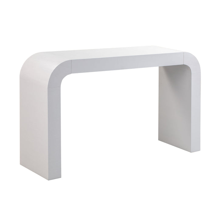Bump White Console Table