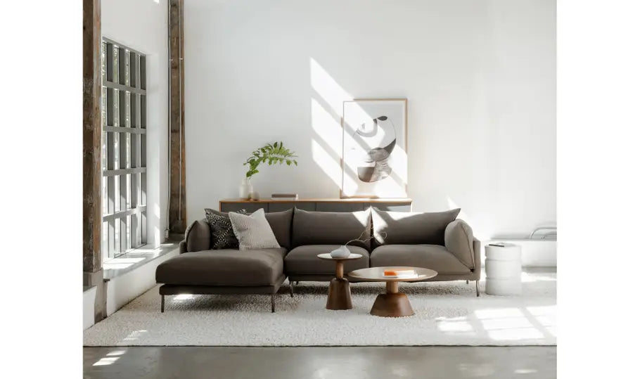 Carmen Left Facing Sectional - Grey