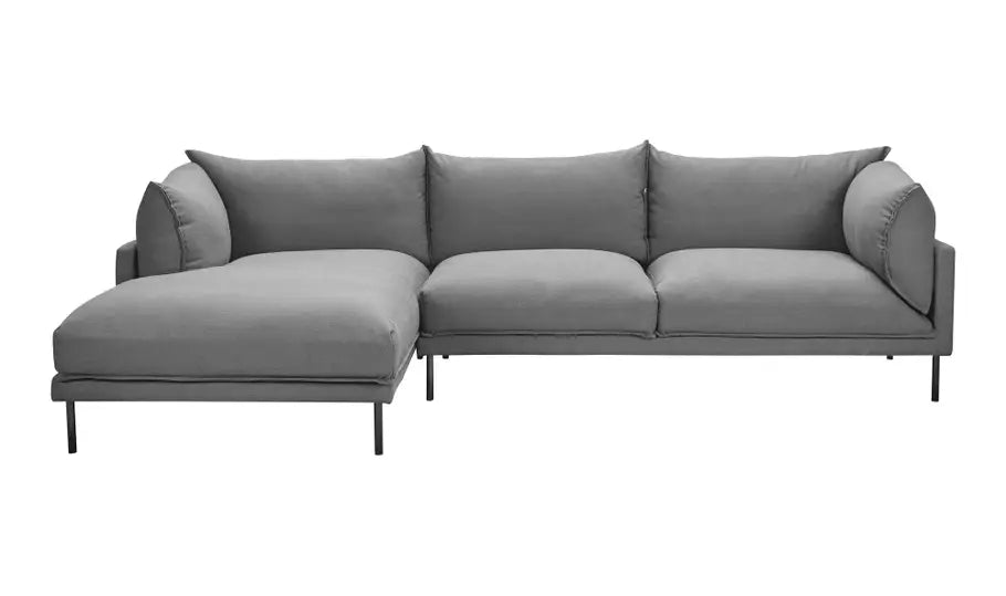 Carmen Left Facing Sectional - Grey
