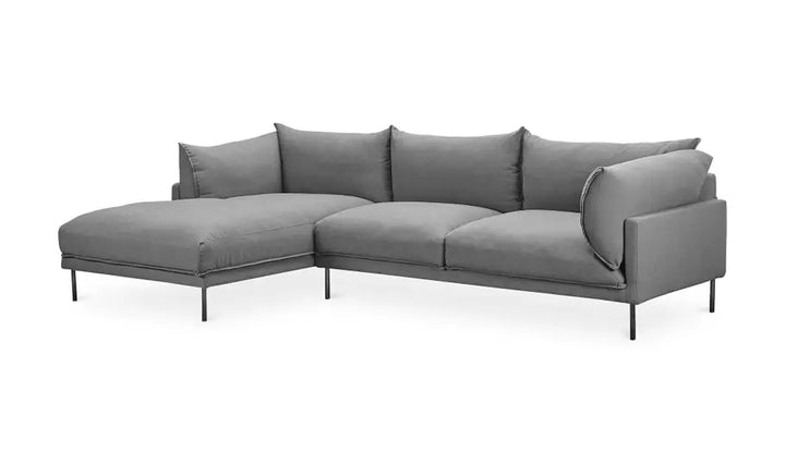 Carmen Left Facing Sectional - Grey