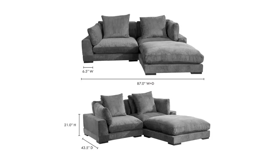Cascade Nook Modular Sectional Dark Gray