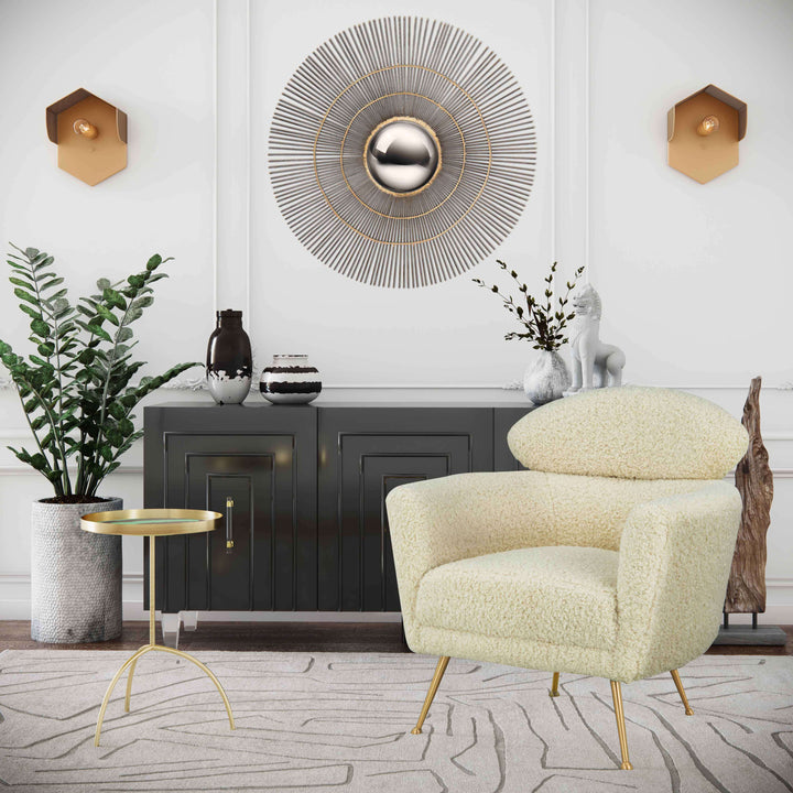 Celtic Faux Shearling Chair