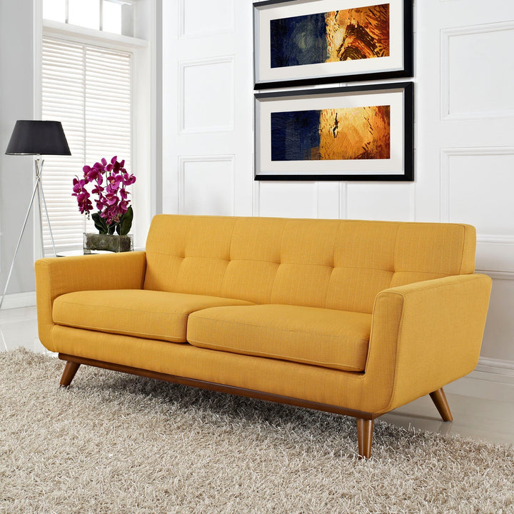 Gage Fabric Loveseat - Citrus