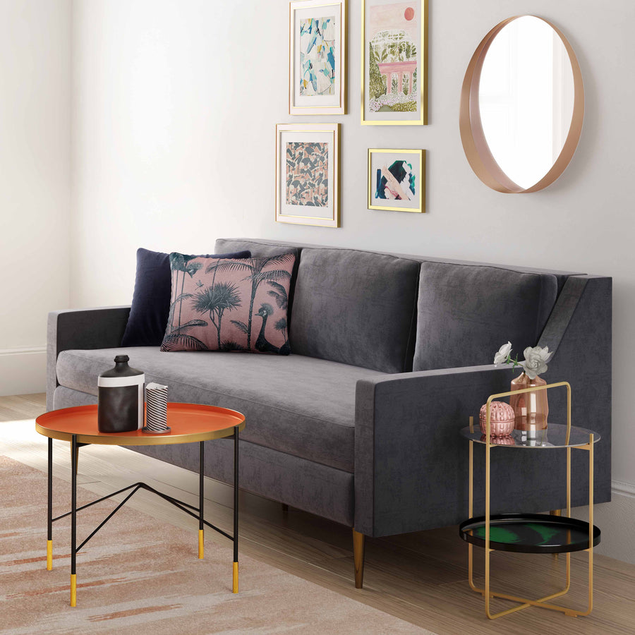 Copper Round Mirror