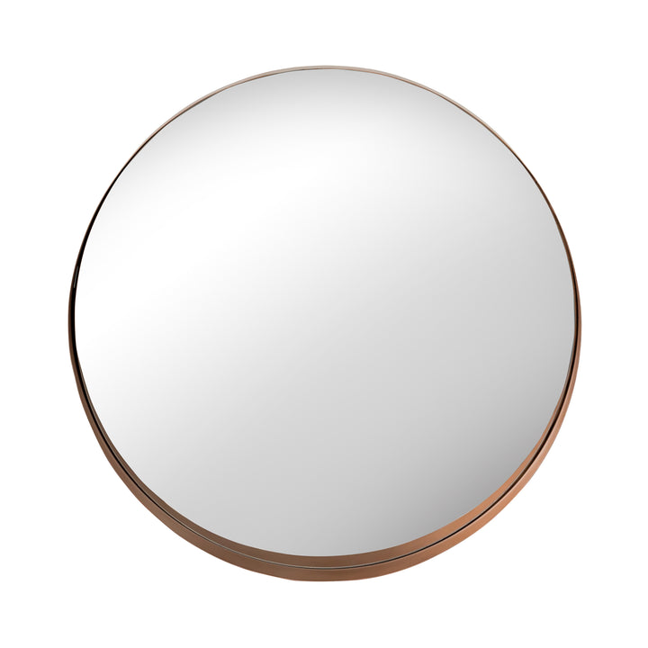 Copper Round Mirror