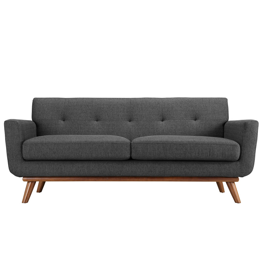 Gage Fabric Loveseat - Gray