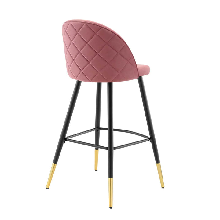Rolica Performance Velvet Bar Stools - Set Of 2