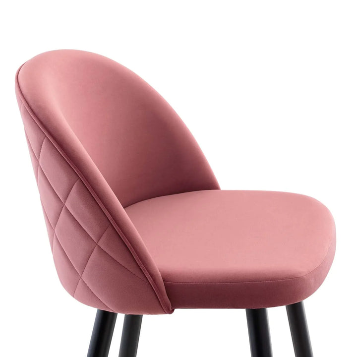 Rolica Performance Velvet Bar Stools - Set Of 2