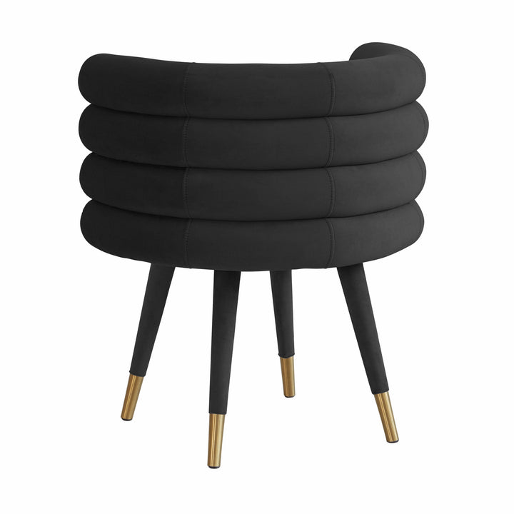 Elizabeth Black Velvet Dining Chair