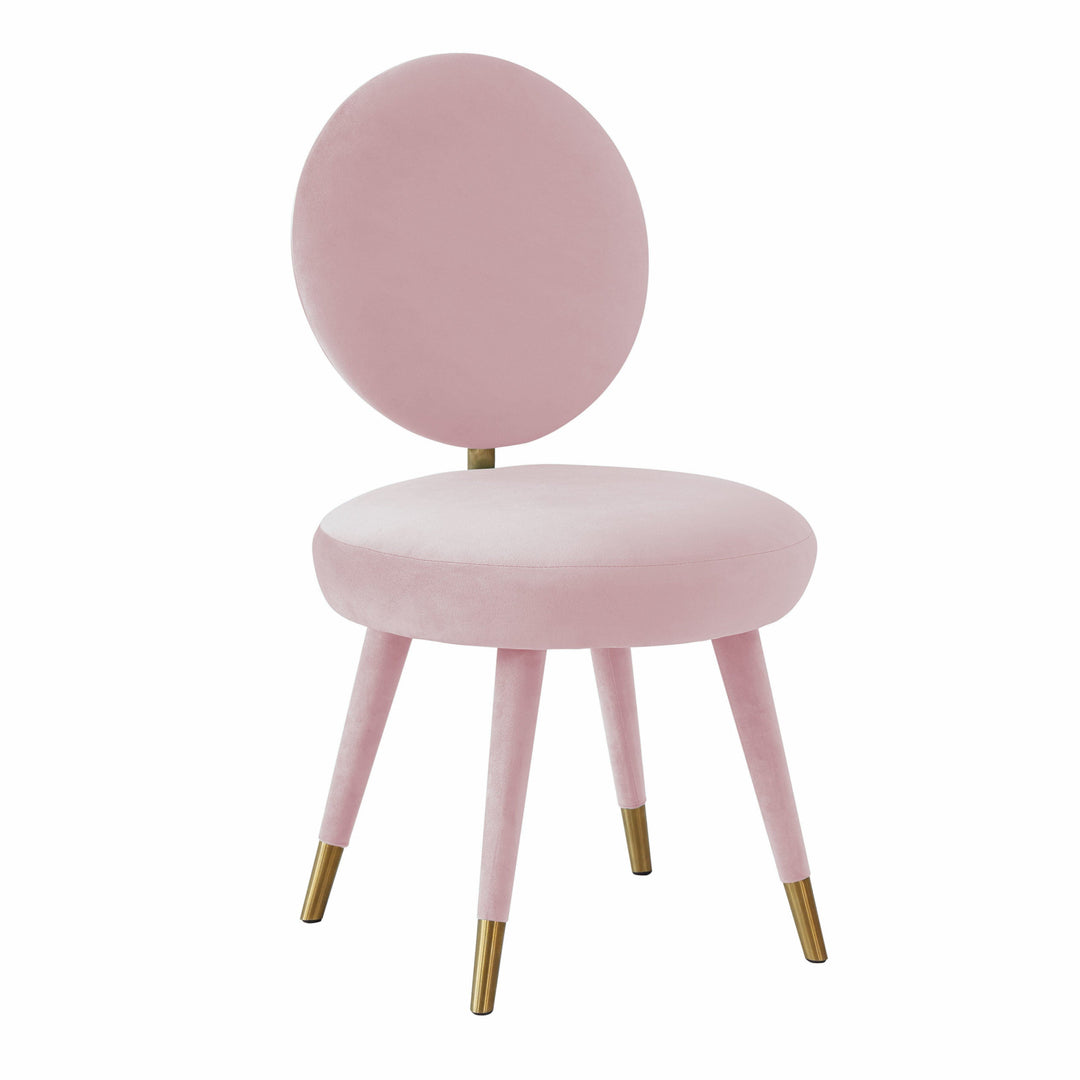 Ella Bubblegum Velvet Dining Chair