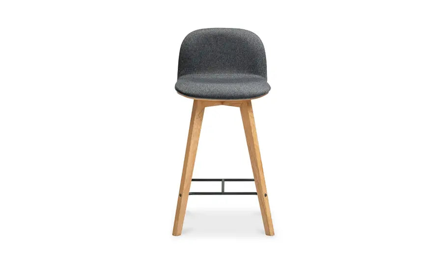 Freya Grey Fabric Counter Stool