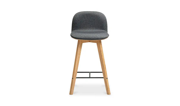 Freya Grey Fabric Counter Stool