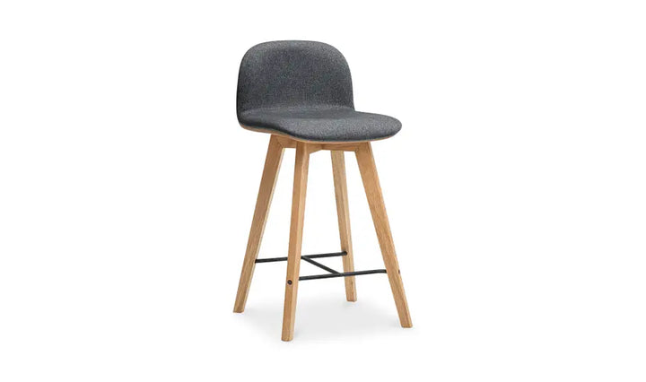 Freya Grey Fabric Counter Stool