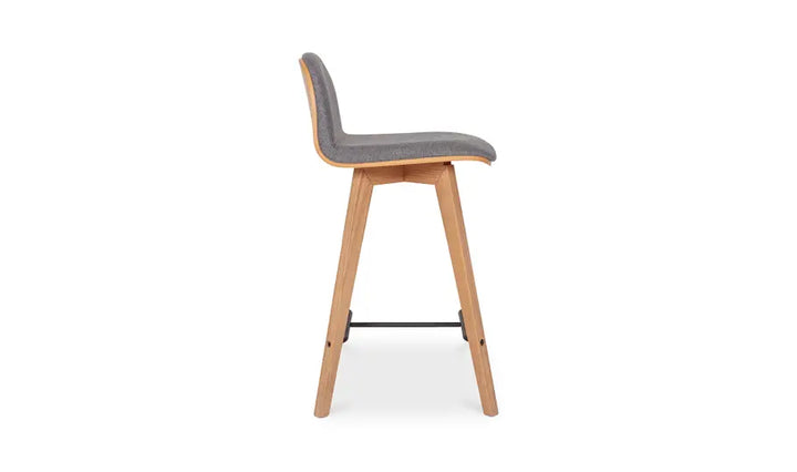 Freya Grey Fabric Counter Stool