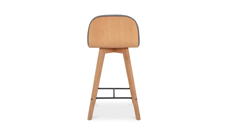 Freya Grey Fabric Counter Stool