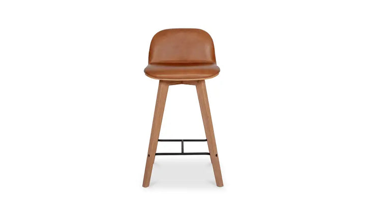 Freya Tan Leather Counter Stool