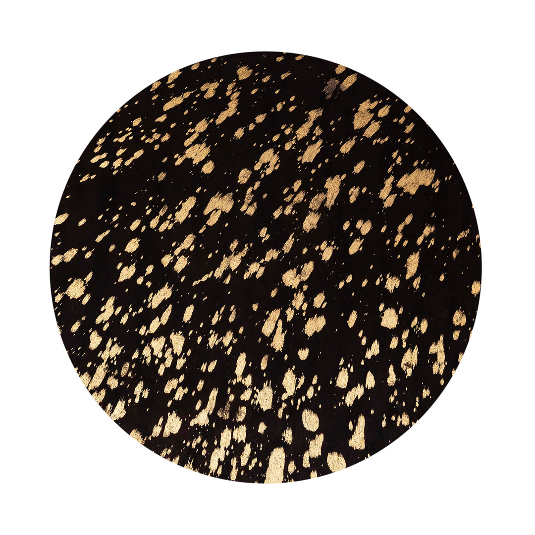 Gilded Goathide Side Table