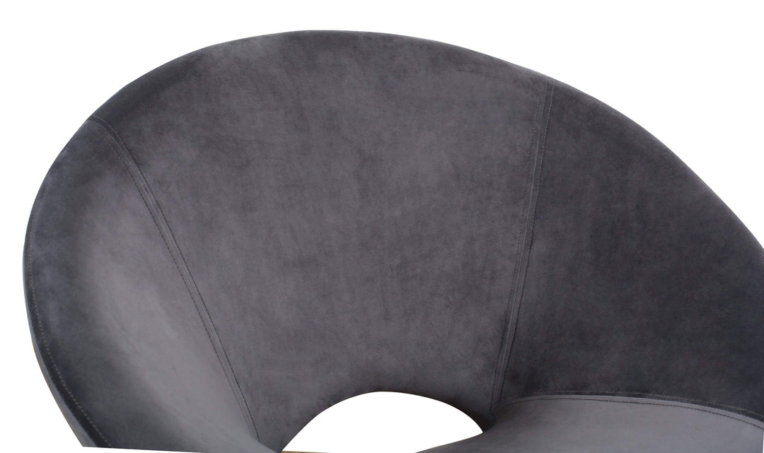 Grayson Grey Velvet Rocking Chair
