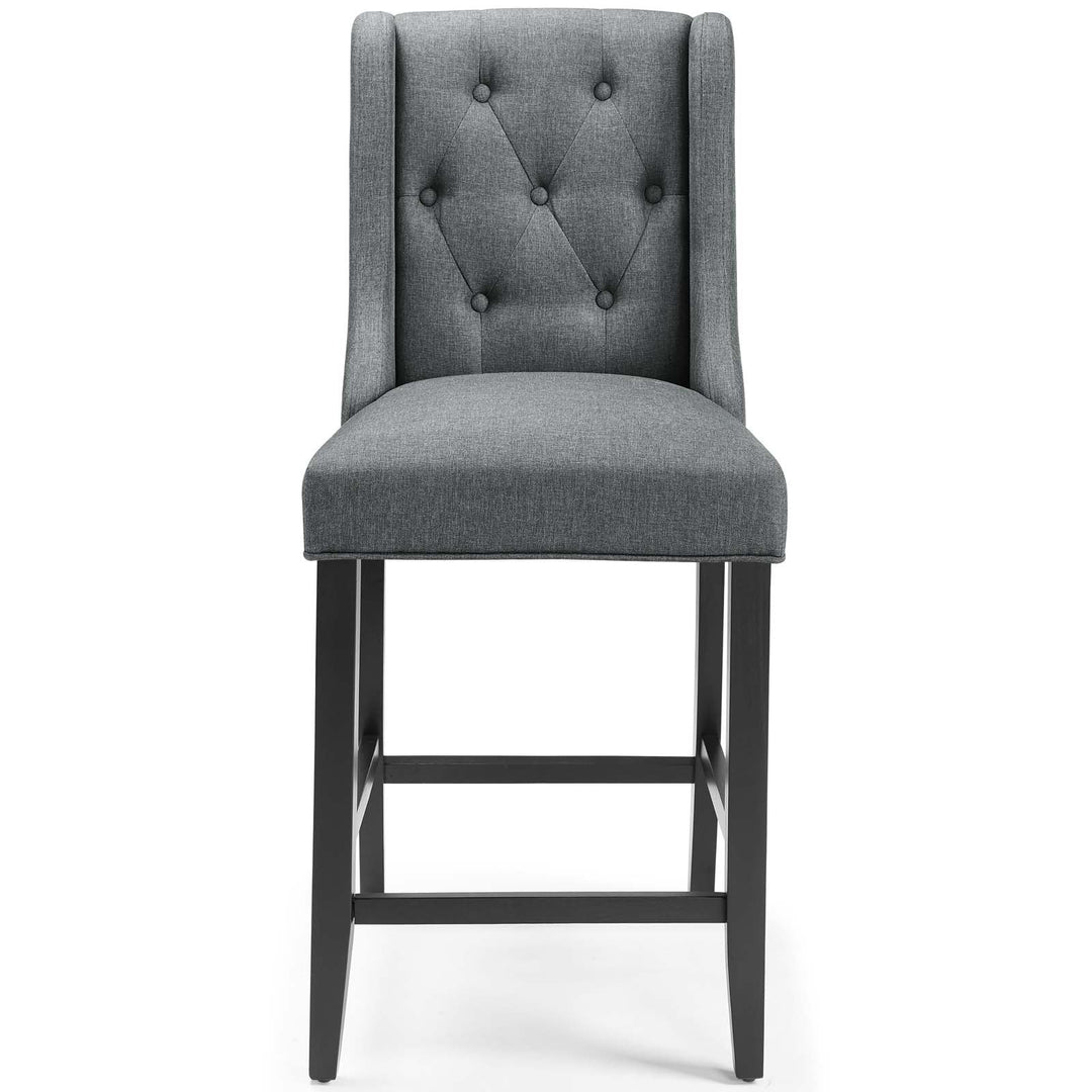 Troban Upholstered Fabric Counter Stool - Dark Gray