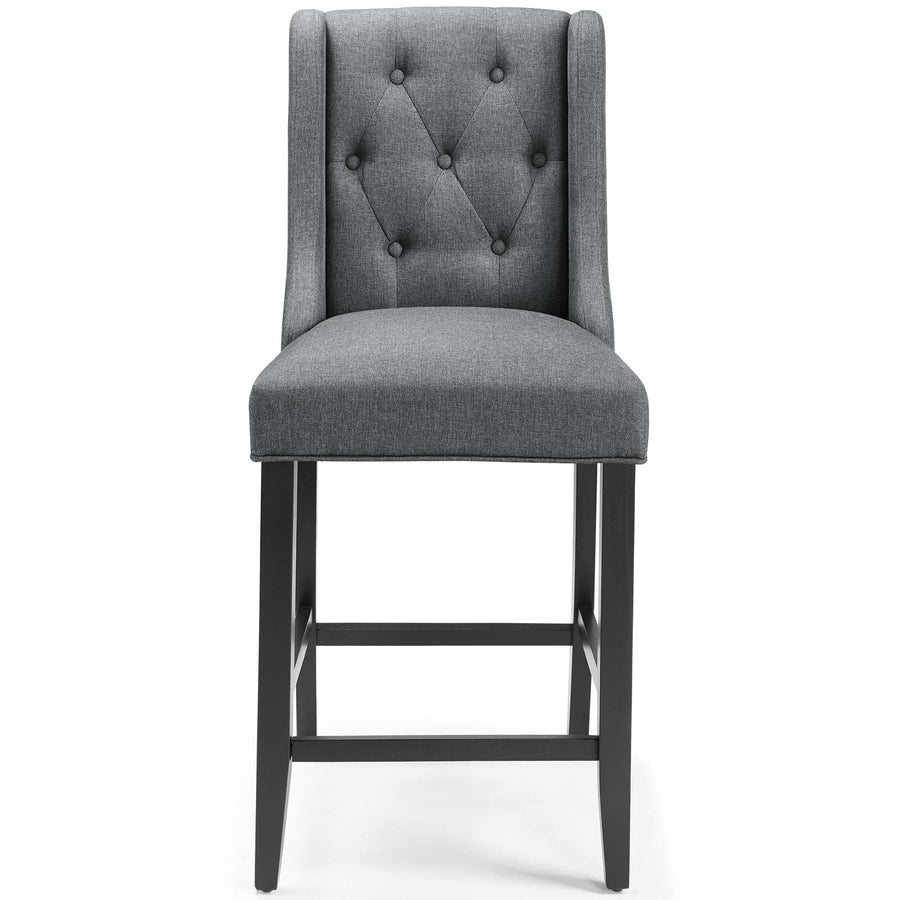 Troban Upholstered Fabric Counter Stool - Dark Gray