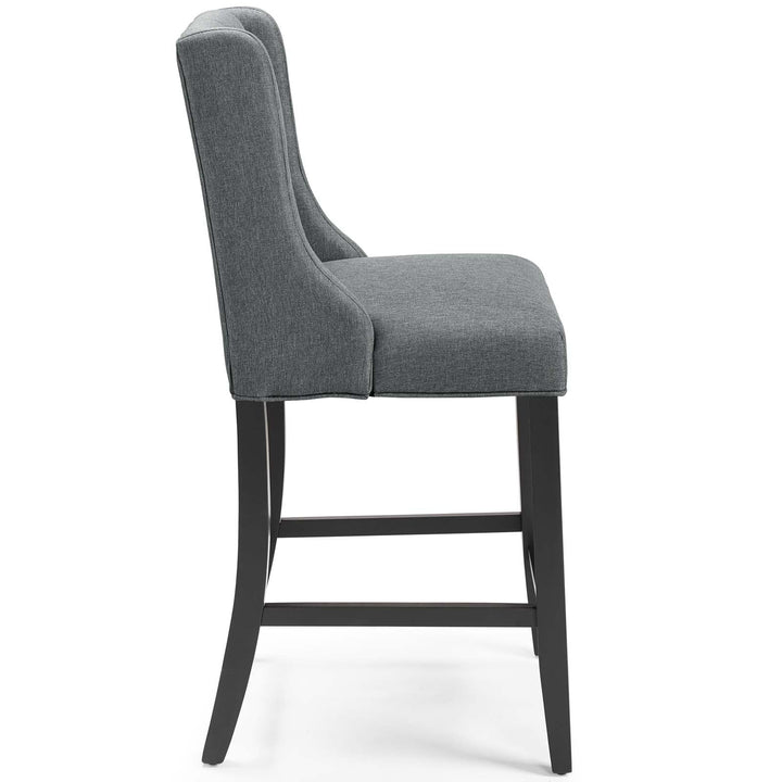 Troban Upholstered Fabric Counter Stool - Dark Gray