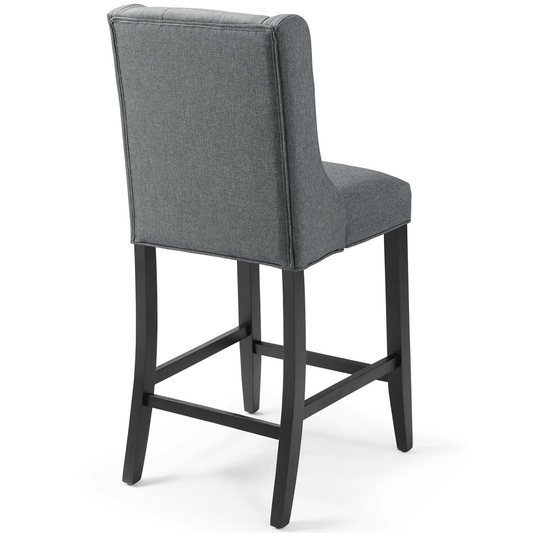 Troban Upholstered Fabric Counter Stool - Dark Gray