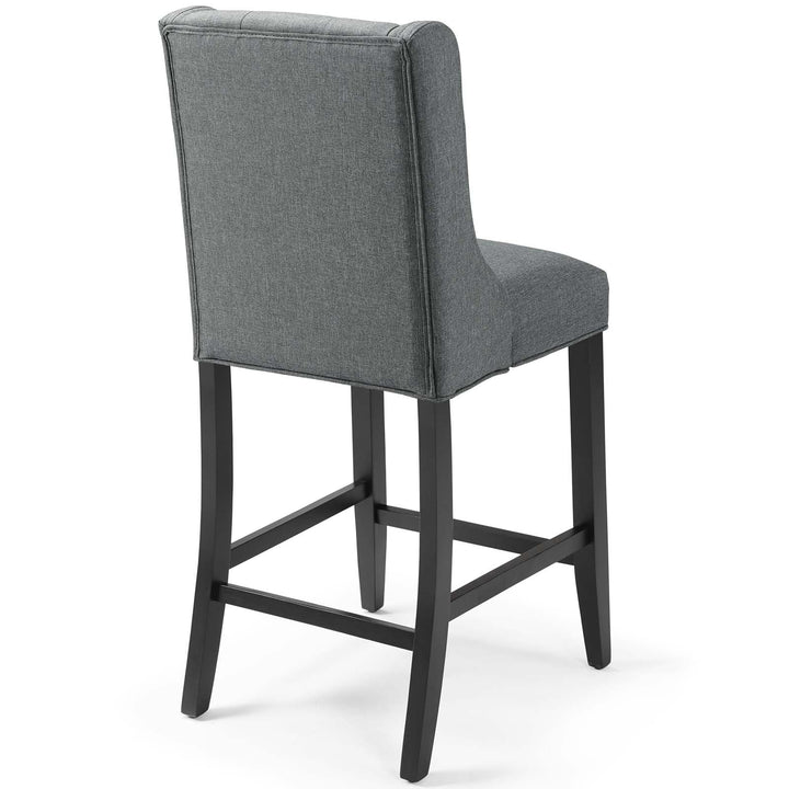 Troban Upholstered Fabric Counter Stool - Dark Gray
