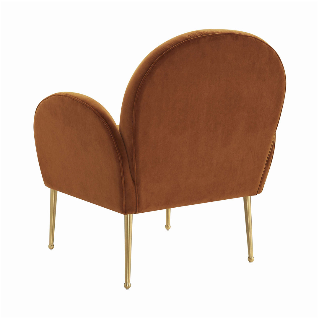 Isla Cognac Velvet Chair
