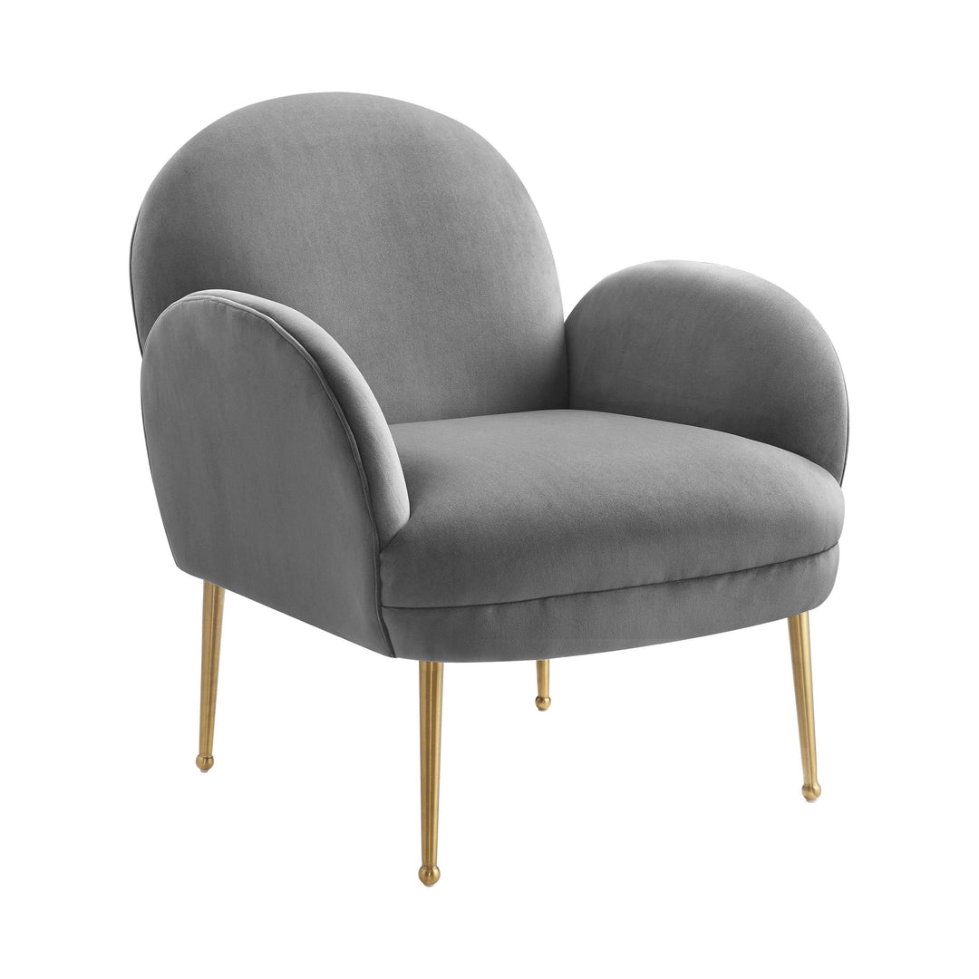 Isla Grey Velvet Chair