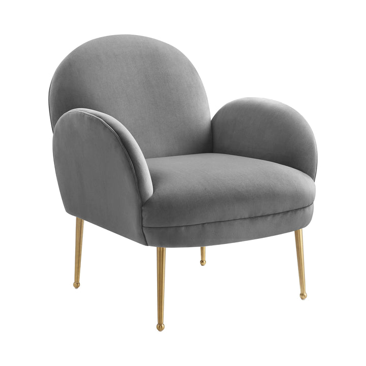 Isla Grey Velvet Chair