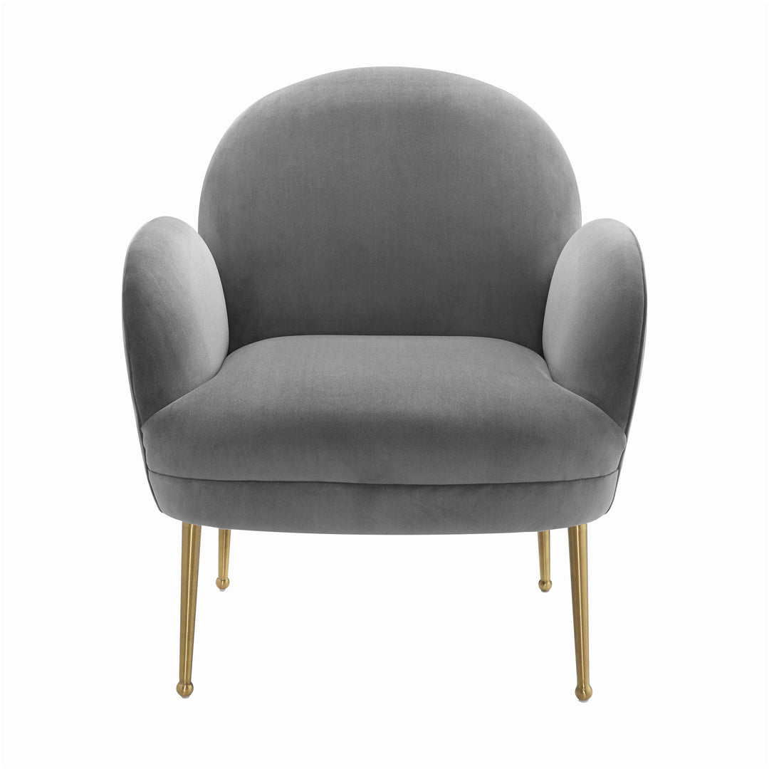 Isla Grey Velvet Chair
