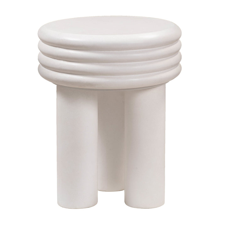 Kirby Concrete Accent Table - Ivory