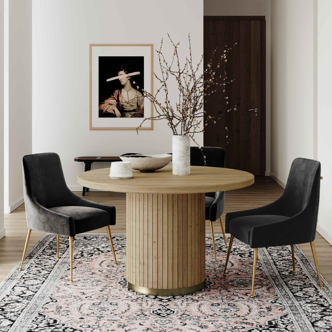 London Round Oak Dining Table