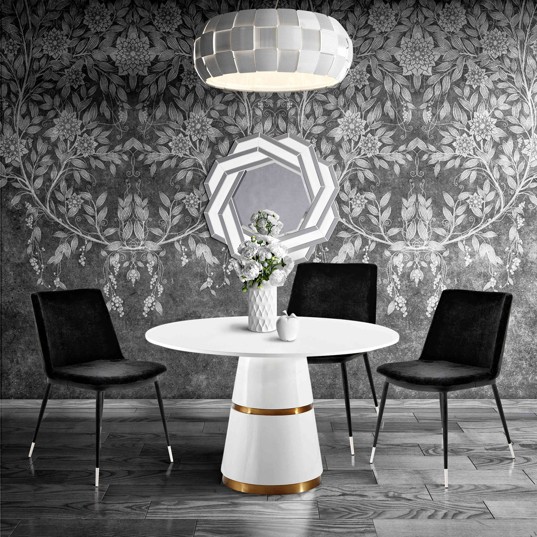 Luca Velvet Side Chair - Black