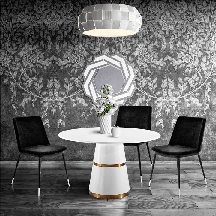 Luca Velvet Side Chair - Black