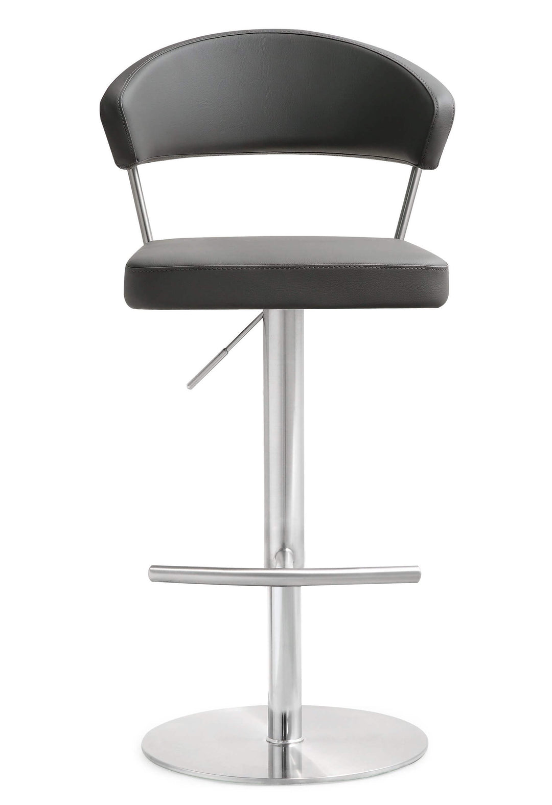 Luna Grey Steel Adjustable Barstool