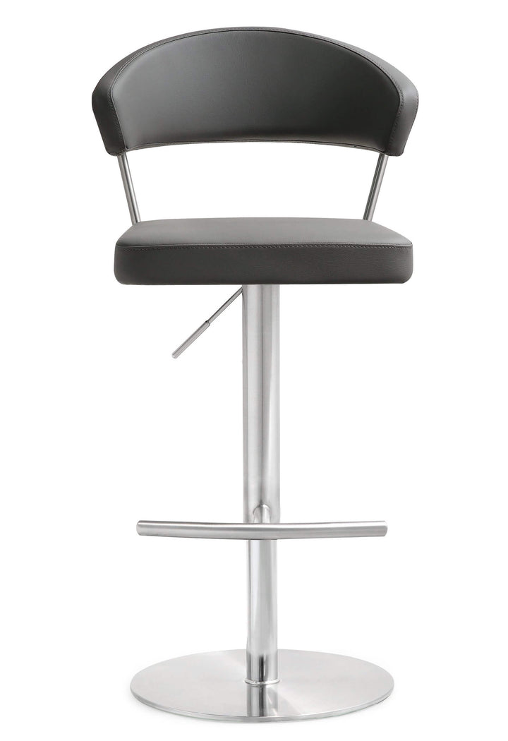 Luna Grey Steel Adjustable Barstool