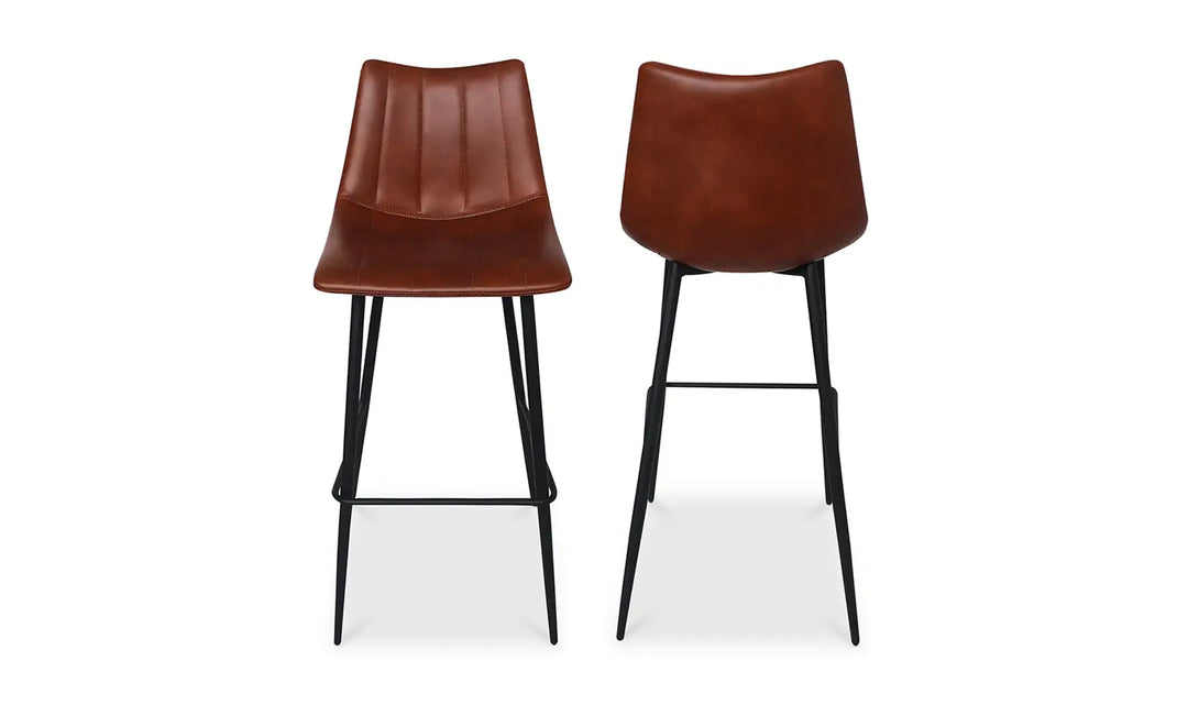 Nico Cognac Bar Stool- Set Of Two