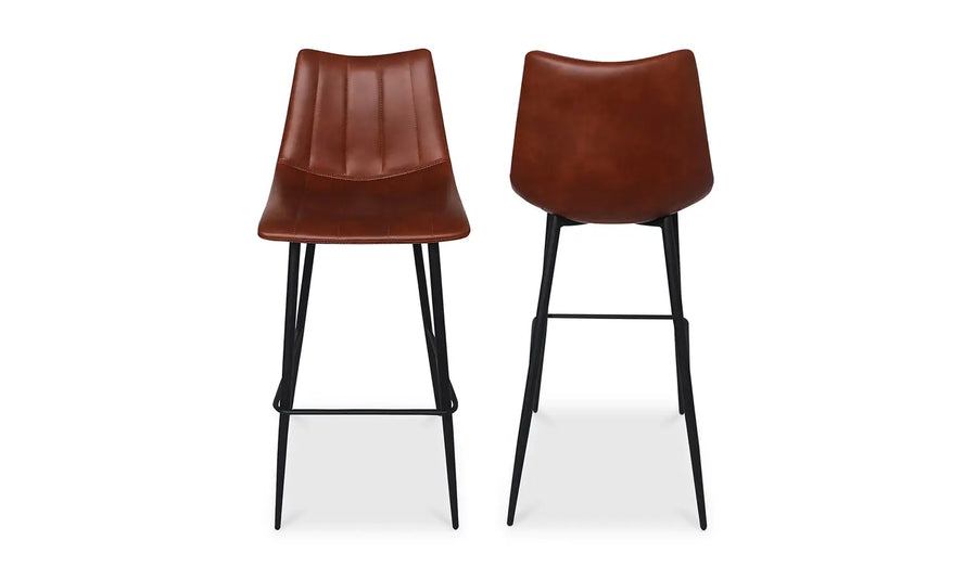 Nico Cognac Bar Stool- Set Of Two
