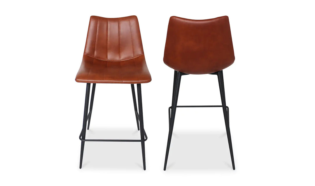 Nico Cognac Counter Stool - Set Of Two