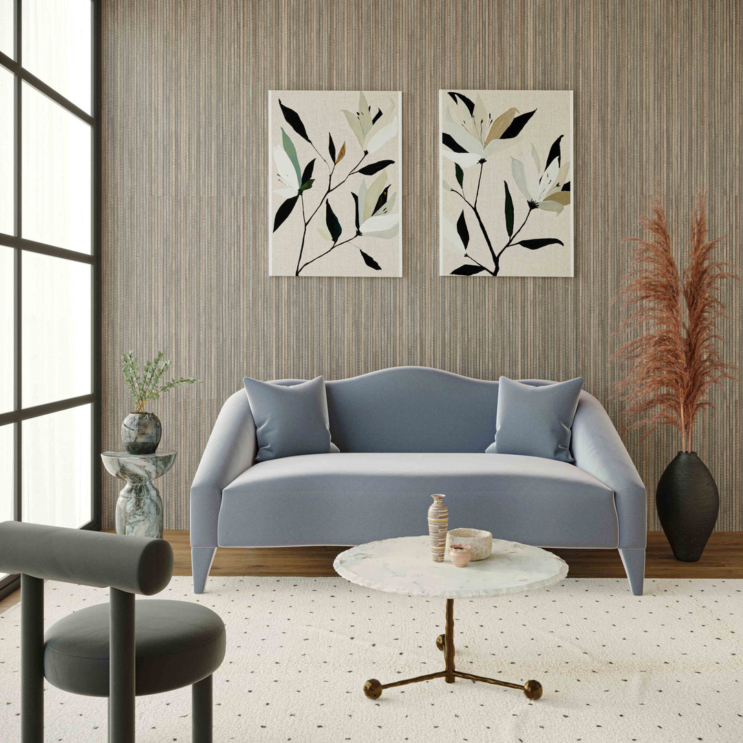 Ocean Sea Blue Velvet Loveseat