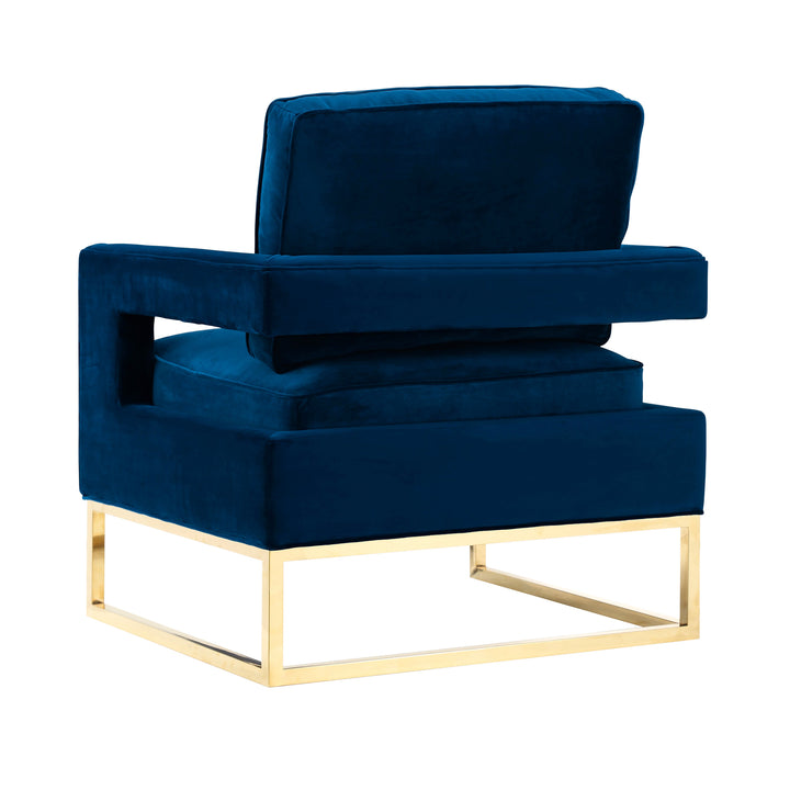 Olivia Navy Velvet Chair