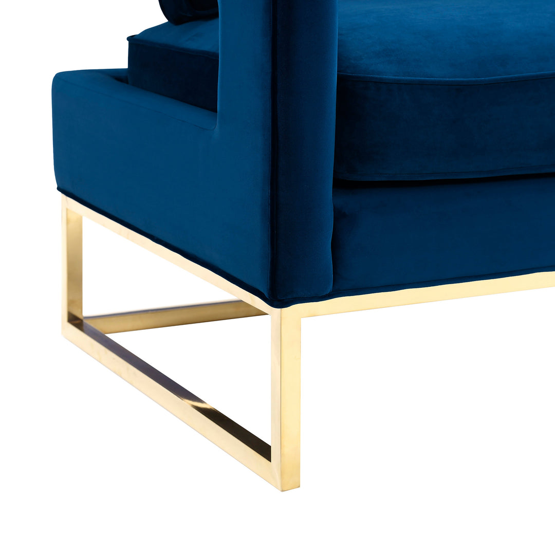 Olivia Navy Velvet Chair